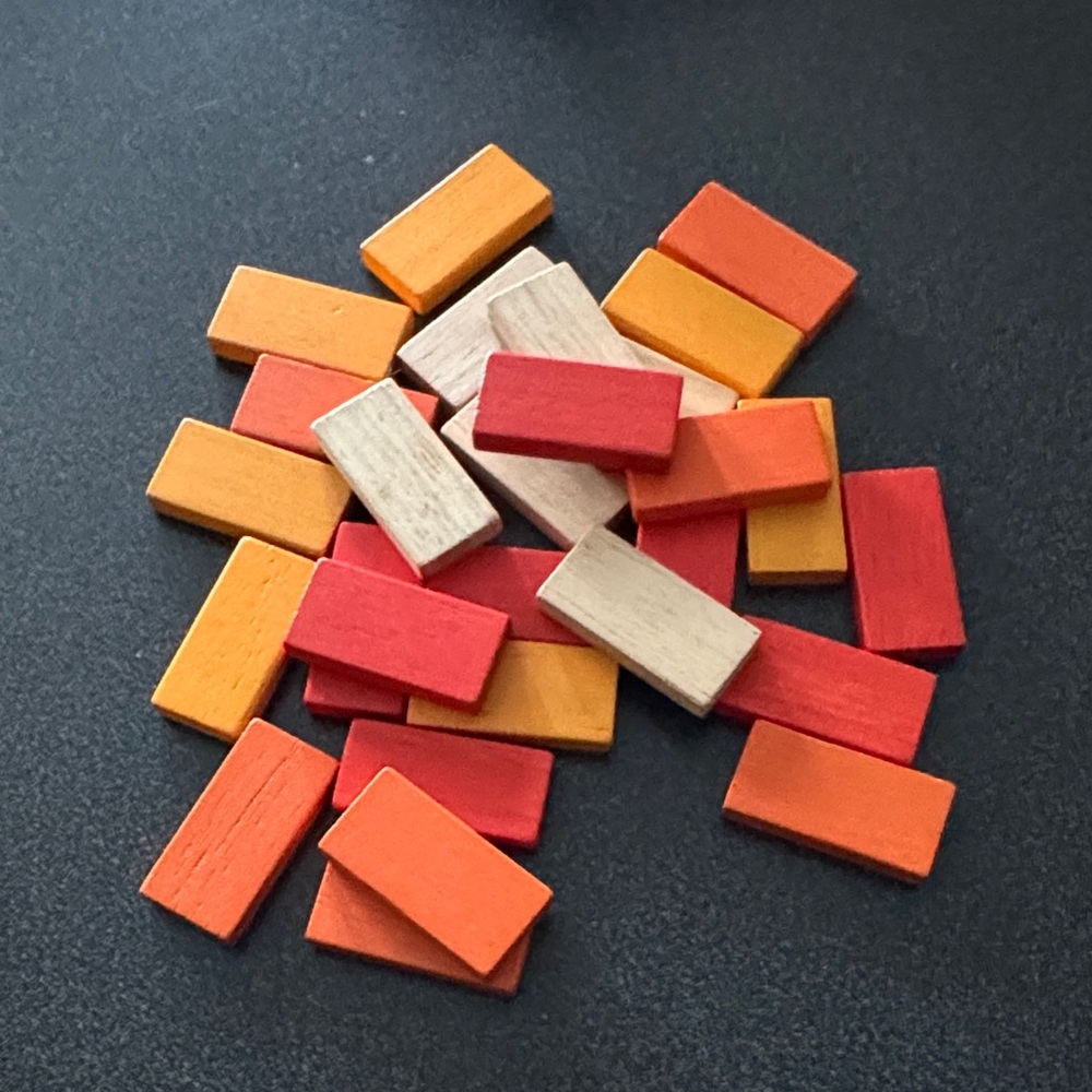 Colorful Wooden Domino Building Blocks for Kids